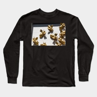 Gold bees on Eureka Tower, Melbourne, Australia. Long Sleeve T-Shirt